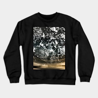 Airplane Overhead Shot of Scandinavian Winter Forest Landscape Crewneck Sweatshirt